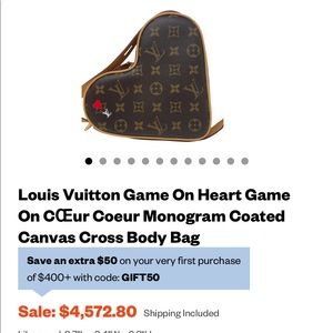 Authentic Louis Vuitton Game On Heart Coeur